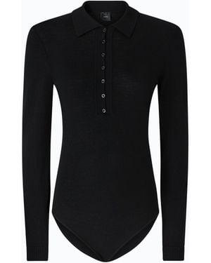 Pinko Body-Pullover Aus Merinowolle - Schwarz