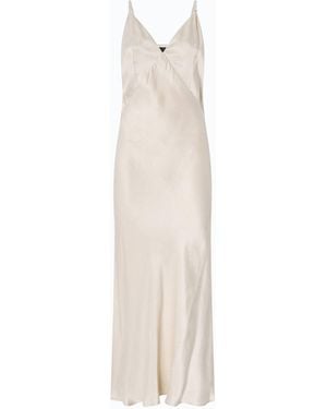 Pinko Midi Slip Dress With Removable Love Birds Logo - White