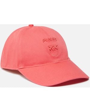 Pinko Cap With Logo Embroidery - Pink