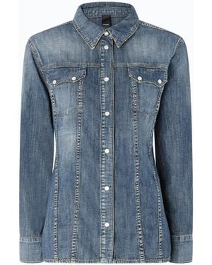 Pinko Denim Shirt With Fading - Blue