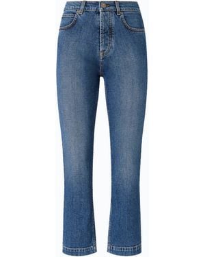 Pinko Slim-Fit Cropped Jeans - Blue