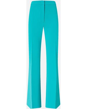 Pinko Pants With Pressed Pleat Detail - Blue