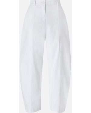 Pinko Barrel-Fit Trousers - White