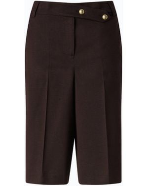 Pinko Bermudas De Mezcla De Lana Elástica - Negro