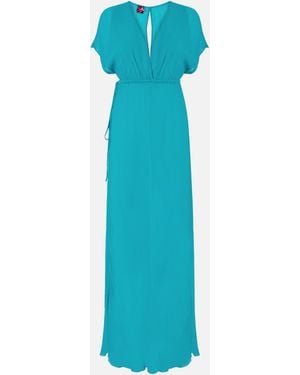 Pinko Empire-Style Long Dress - Blue