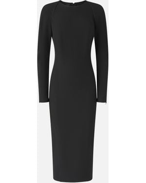 Pinko Slim-Fit Dress With Zip - Black