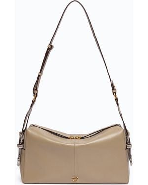 Pinko Keeper Bag Medium Shoulder Bag - White