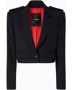 Pinko Chaqueta Corta Con Alamares - Negro