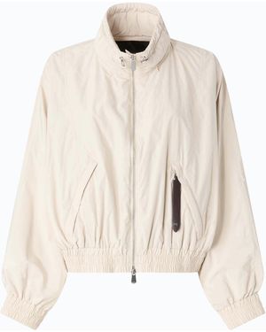 Pinko Oversized Blouson Jacket With Drawstring - Natural