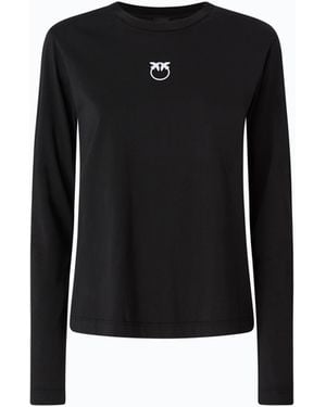 Pinko Pullover Mit Logo Love Birds - Schwarz