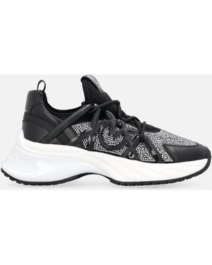 Pinko Sneakers Ariel Mit Kristallen - Weiß