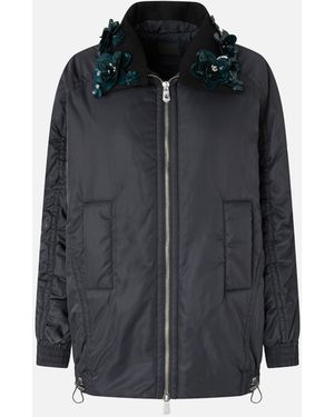 Pinko Blouson Jacket With Jewel Embellishment - Blue