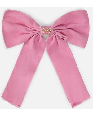 Pinko Bow-Shaped Hair Clip - Pink