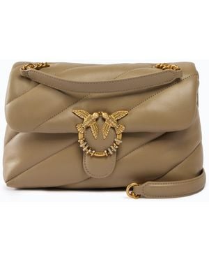 Pinko Borsa A Tracolla Media Love Bag Puff - Neutro