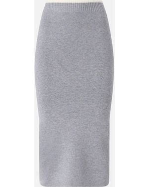 Pinko Knit Pencil Skirt - Gray