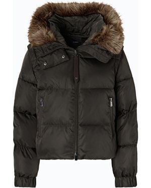 Pinko Short Down Jacket With Detachable Sleeves - Black