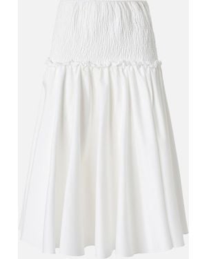 Pinko Midi Skirt With Elasticated Band - White