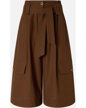 Pinko Fluid Long Shorts - Brown