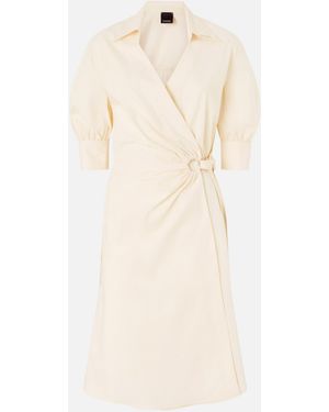 Pinko Midi Wrap Dress - White