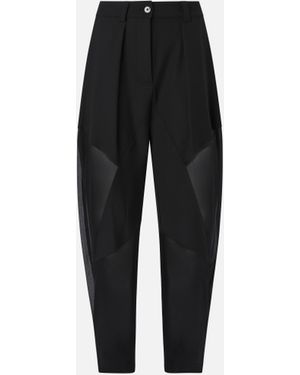 Pinko Hose P-Pants Aus Funktionsstoff Mit Transparenzen, Limousinenschwarz