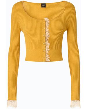 Pinko Cropped Cardigan - Yellow