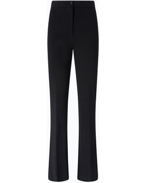 Pinko Flared Ponte-Knit Pants - Black