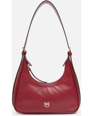 Pinko Miss Mini Hobo Shoulder Bag - Red