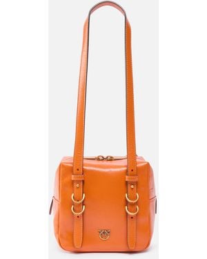 Pinko Cubic Bag Small Crossbody Bag - Orange