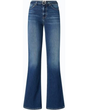 Pinko Flared Jeans With Belt - Blue