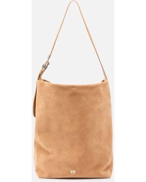 Pinko Bucket Big Large Crossbody Bag - White