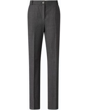 Pinko Stretch Wool-Blend Cigarette Trousers - Grey