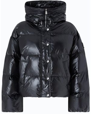 Pinko Technical Canvas Jacket With Hood - Black