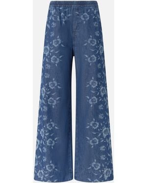 Pinko Floral Denim Jeans - Blue