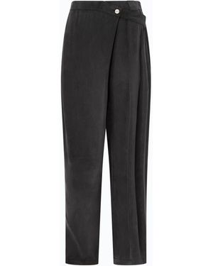 Pinko Pantalones Cruzados De Corte Carrot - Negro