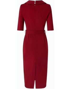 Pinko Slim-Fit Dress With Love Birds Belt - Red