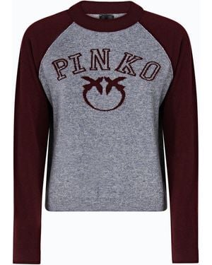 Pinko Jersey Bicolor Con Logotipo Love Birds - Morado