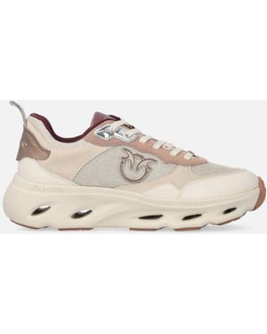 Pinko Sneakers With Love Birds Logo - White