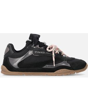 Pinko Trainers With Double Laces And Logo Details - White