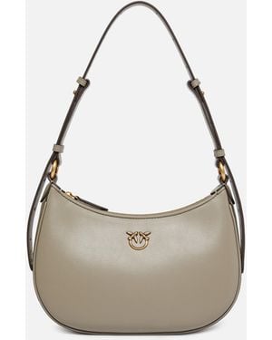 Pinko Small Shoulder Bag Love Bag Half Moon Simply - White