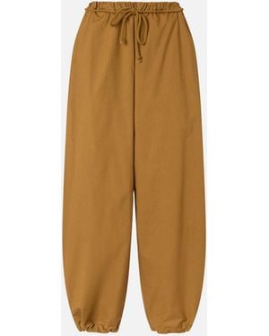 Pinko Wide-Leg Pants With Tie - Natural