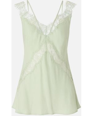 Pinko Lace Lingerie Top - Green