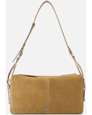 Pinko Keeper Bag Medium Shoulder Bag - White