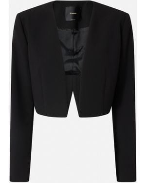 Pinko Shrug-style Spencer Jacket - Black