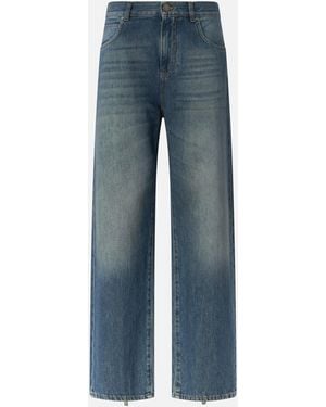 Pinko Loose-Fit Jeans With Rear Zips - Blue