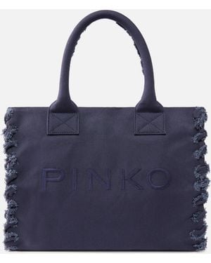 Pinko Medium Beach Shopping Tote - Blue