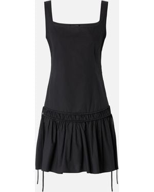 Pinko Short Dress With Gathering And Drawstring - Black