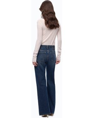 Pinko Wide-Leg Soft Denim Jeans - Blue