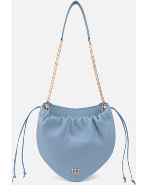 Pinko Borsa Hobo Arricciata - Blu