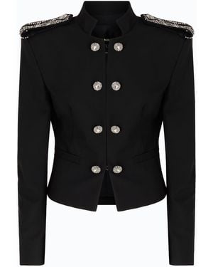 Pinko Minichaqueta Estilo Equitación Con Detalles Tipo Joya - Negro