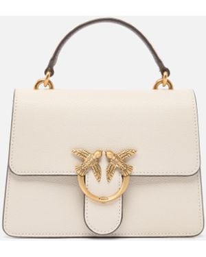Pinko Borsa A Mano Piccola Mini Love Bag Top Handle Light - Bianco